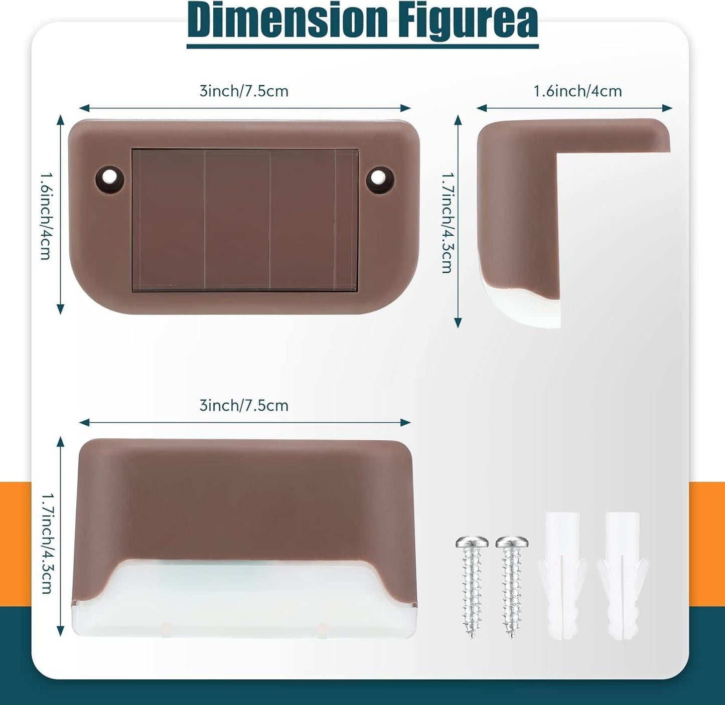 Utilie Solar Deck Lights Outdoor