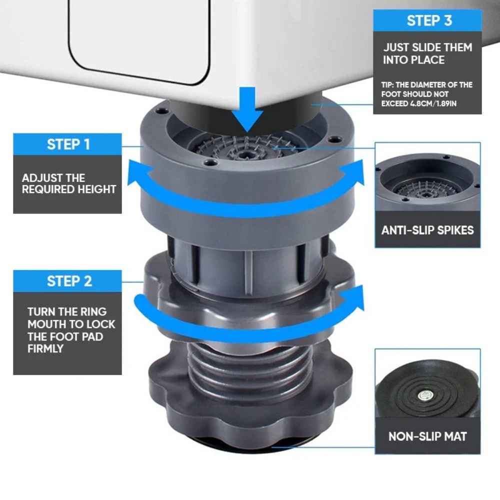 Utilie™ Anti Vibration Pads for Washing Machine(4 Pcs Set)